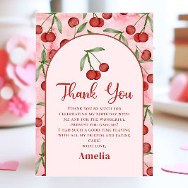 Cartão de Agradecimento de Aniversário da Menina C