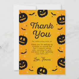 Cartão de Agradecimento de Aniversário de Hallowee