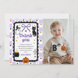 Cartão de agradecimento de aniversário de Hallowee