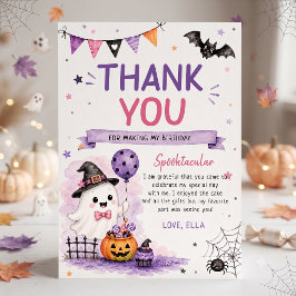 Cartão de Agradecimento de Aniversário de Hallowee
