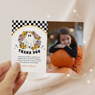 Cartão de agradecimento de aniversário de Hallowee