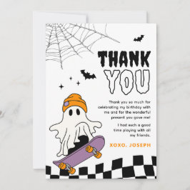 Cartão de agradecimento de aniversário de Hallowee