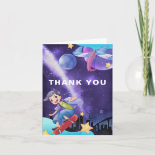 Cartão de agradecimento de aniversário de jogos em