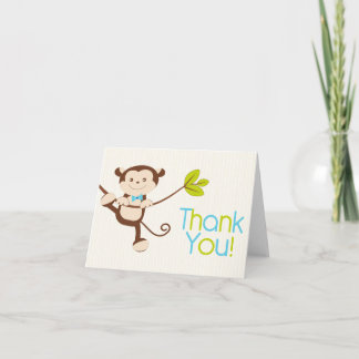 Cartão de Agradecimento de Aniversário de Macaco M