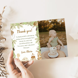 Cartão de agradecimento de aniversário de menino c