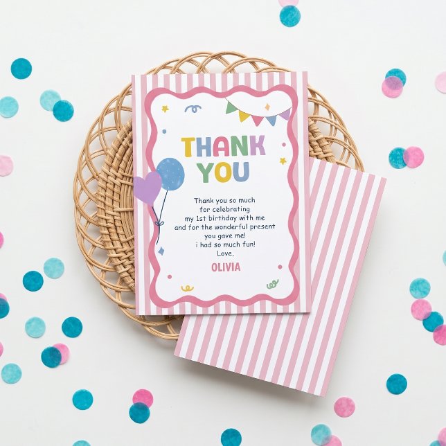 Cartão de agradecimento de aniversário de uma list (Criador carregado)
