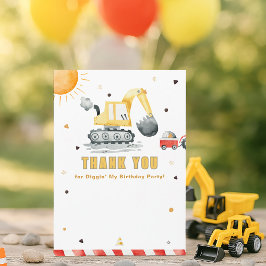 Cartão de agradecimento de aniversário Diggin’ It