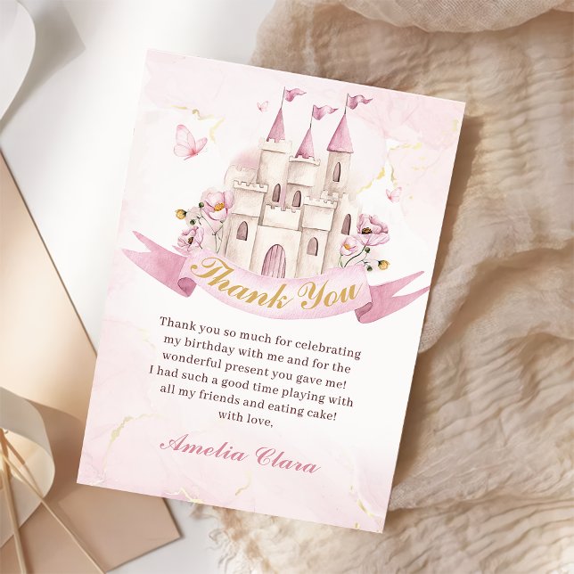 Cartão de Agradecimento de Aniversário do Castelo  (Criador carregado)