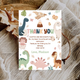 Cartão de Agradecimento de Aniversário do Menino D