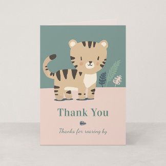 Cartão de agradecimento de aniversário do Tiny Tig