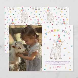Cartão de Agradecimento de Aniversário do Zoológic