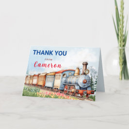 Cartão de agradecimento de aniversário dobrável e