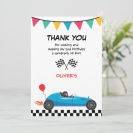 Cartão de Agradecimento de Aniversário para Menino