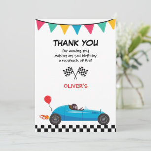 Cartão de Agradecimento de Aniversário para Menino