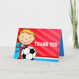 Cartão de agradecimento de aniversário para menino