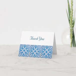 Cartão de Agradecimento de Arte Vintage Delft Corn
