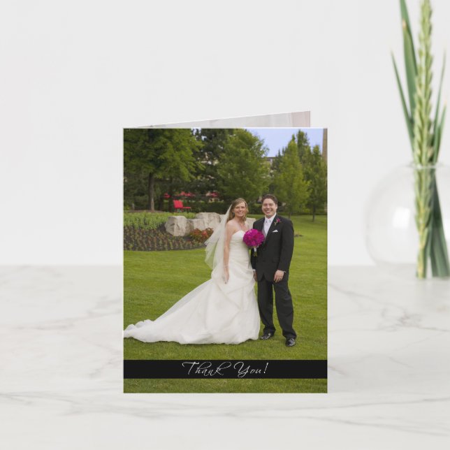 Cartão de Agradecimento de Casamento (Frente)