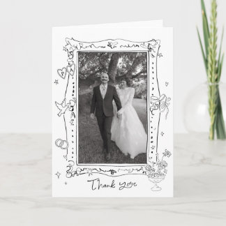Cartão de Agradecimento de Casamento