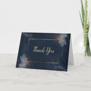 Cartão de Agradecimento de Casamento Celestial A
