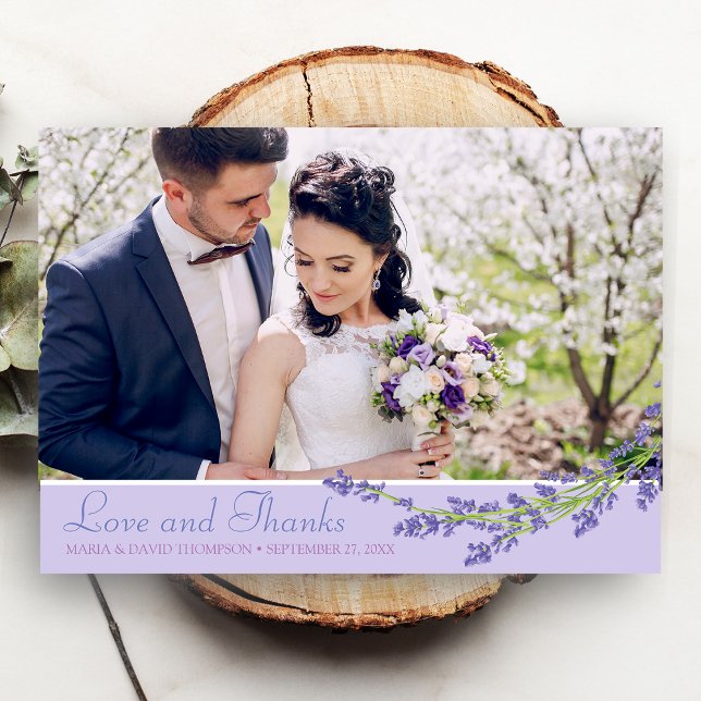 Cartão de Agradecimento de Casamento com Foto Lava (Criador carregado)