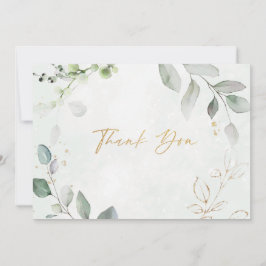 Cartão de Agradecimento de Casamento com Glitter D