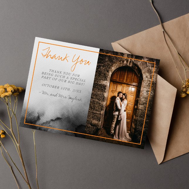 Cartão de Agradecimento de Casamento de Halloween  (Criador carregado)