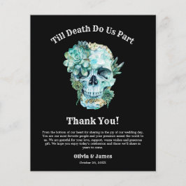 Cartão de Agradecimento de Casamento de Halloween