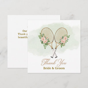 Cartão de Agradecimento de Casamento de Tênis