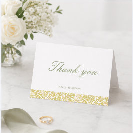 Cartão de agradecimento de casamento Elegant Islan