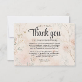 Cartão de Agradecimento de Casamento Foto Amor em