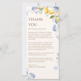 Cartão de Agradecimento de Casamento La Dolce Vita