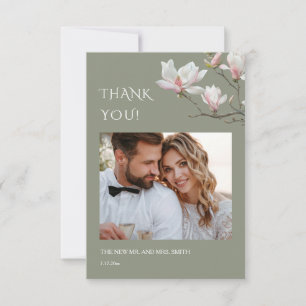 Cartão de Agradecimento de Casamento Magnolia Fine