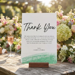 Cartão de agradecimento de casamento Minimalista D