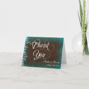 Cartão de Agradecimento de Casamento Personalizado