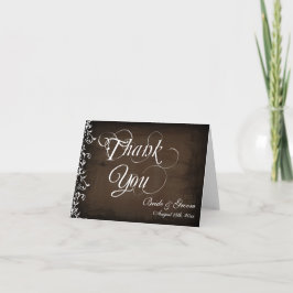 Cartão de Agradecimento de Casamento Personalizado