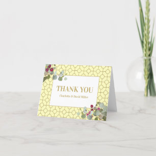 Cartão de Agradecimento de Casamento Personalizado