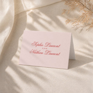 Cartão de Agradecimento de Casamento Raspberry Blu