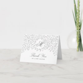 Cartão de Agradecimento de Casamento Secret Garden