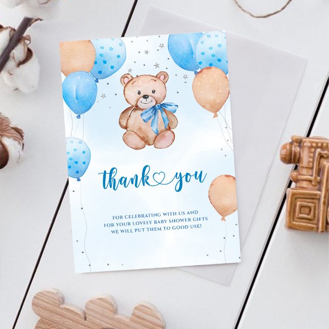 Cartão de agradecimento de chá de bebê We can bear (Criador carregado)