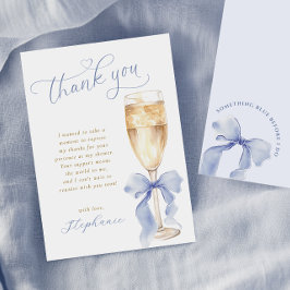Cartão de Agradecimento de Chá de Noiva Algo Azul