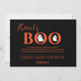 Cartão de Agradecimento de Chás de Bebê de Hallowe