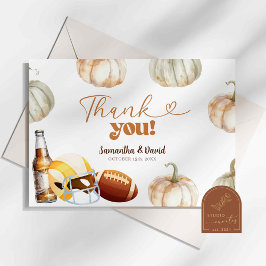 Cartão de Agradecimento de Churrasco de Casal de F