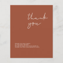 Cartão de Agradecimento de Chuvada de Bebê em Terr