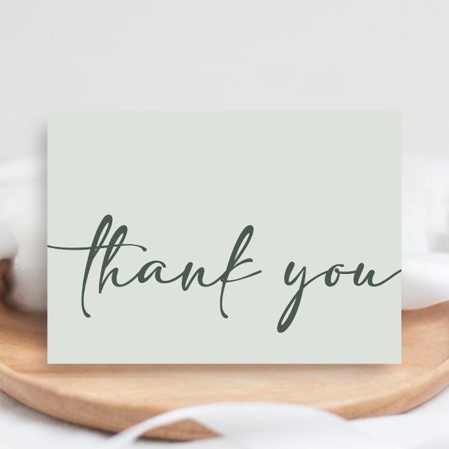 Cartão de Agradecimento de Chuvinha de Bebê Minima (Hello Baby Baby Shower Thank you Card)