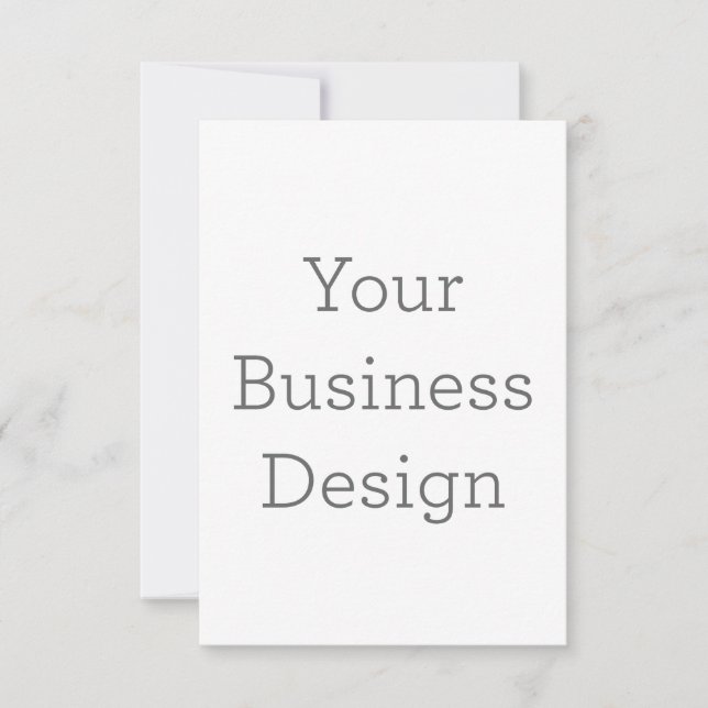 Cartão de agradecimento folha única 8.9 cm x 12.7 cm (Frente)