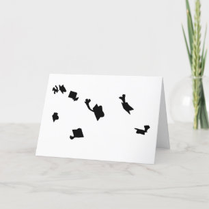 Cartão de agradecimento de diploma