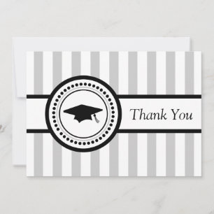 Cartão de Agradecimento de Diploma com Listras (Pr