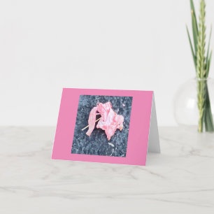 Cartão De Agradecimento 🐘 de Elefante Rosa abstrato