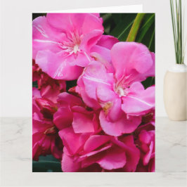 Cartão de agradecimento de flores cor-de-rosa