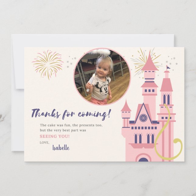 Cartão de Agradecimento de Foto da Rapunzel (Frente)